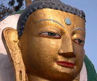 katmandu buddha face