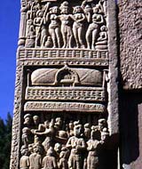 Sanchi carved pillar